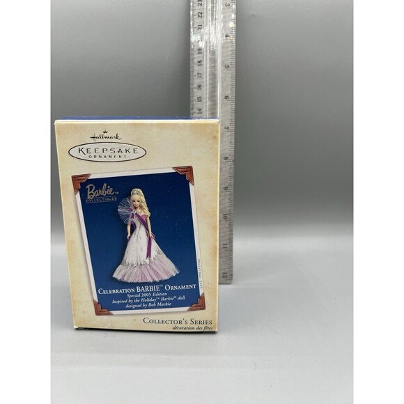 Hallmark Keepsake  Celebration Barbie Ornament Special 2005 Edition Bob Mackie - Picture 2 of 9